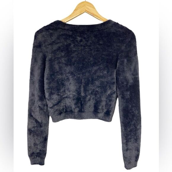 KATIE J NYC MARA BLACK CARDIGAN Size Small NWT - Picture 3 of 4